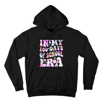 In My 100 Days Of School Era Retro Smile 100th Day Of School Tall Hoodie