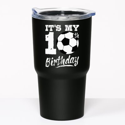 Its My 10th Birthday Soccer Player 10 Bday Party Team Tumbler