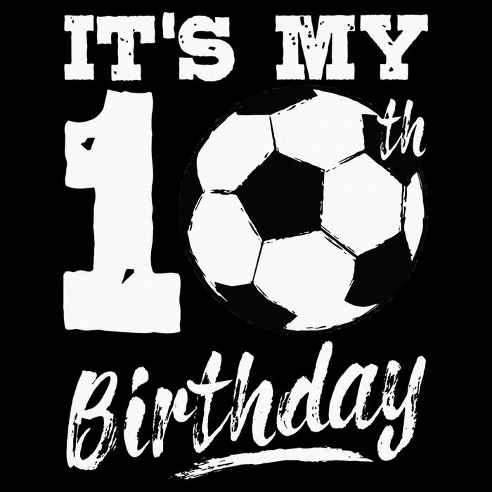 Its My 10th Birthday Soccer Player 10 Bday Party Team Cooling Performance Long Sleeve Crew