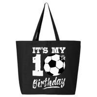 Its My 10th Birthday Soccer Player 10 Bday Party Team 25L Jumbo Tote