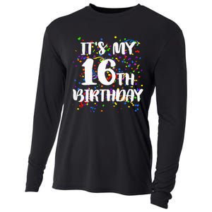 Its My 16th Birthday Cooling Performance Long Sleeve Crew