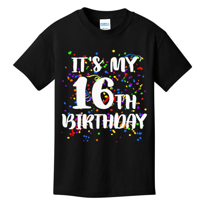 Its My 16th Birthday Kids T-Shirt