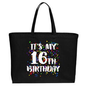 Its My 16th Birthday Cotton Canvas Jumbo Tote