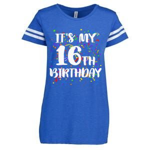 Its My 16th Birthday Enza Ladies Jersey Football T-Shirt