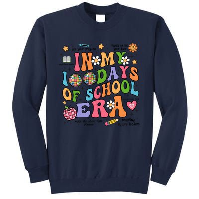 In My 100 Days Of School Era Retro School Celebration Tall Sweatshirt