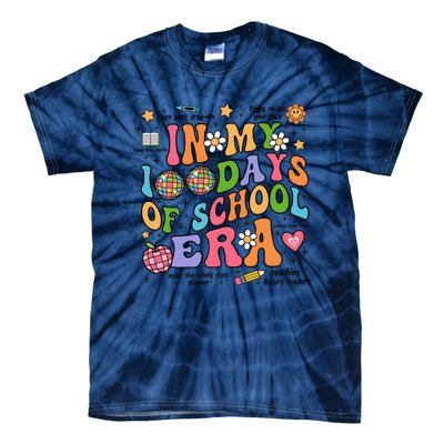 In My 100 Days Of School Era Retro School Celebration Tie-Dye T-Shirt