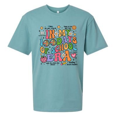 In My 100 Days Of School Era Retro School Celebration Sueded Cloud Jersey T-Shirt