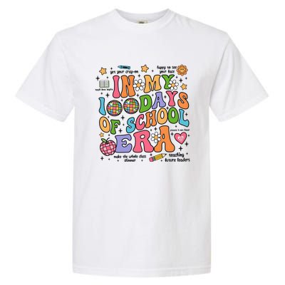 In My 100 Days Of School Era Retro School Celebration Garment-Dyed Heavyweight T-Shirt