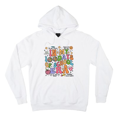 In My 100 Days Of School Era Retro School Celebration Hoodie