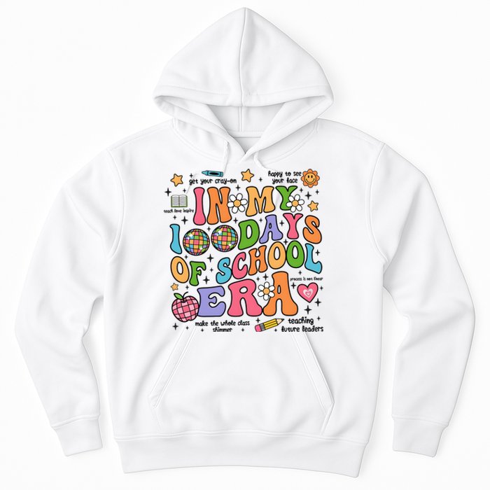 In My 100 Days Of School Era Retro School Celebration Hoodie