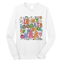 In My 100 Days Of School Era Retro School Celebration Long Sleeve Shirt