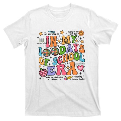 In My 100 Days Of School Era Retro School Celebration T-Shirt