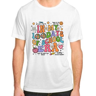 In My 100 Days Of School Era Retro School Celebration Adult ChromaSoft Performance T-Shirt