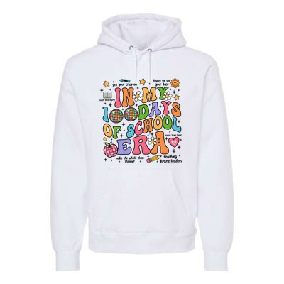 In My 100 Days Of School Era Retro School Celebration Premium Hoodie