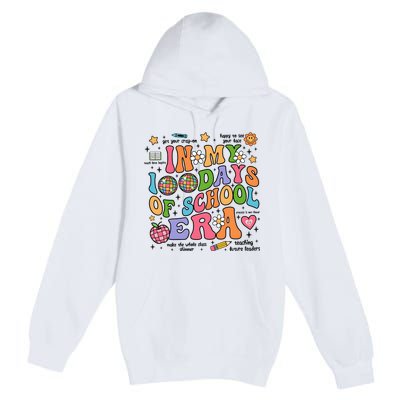 In My 100 Days Of School Era Retro School Celebration Premium Pullover Hoodie