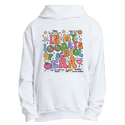 In My 100 Days Of School Era Retro School Celebration Urban Pullover Hoodie