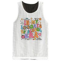 In My 100 Days Of School Era Retro School Celebration Mesh Reversible Basketball Jersey Tank