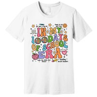 In My 100 Days Of School Era Retro School Celebration Premium T-Shirt