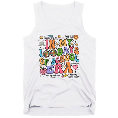 In My 100 Days Of School Era Retro School Celebration Tank Top