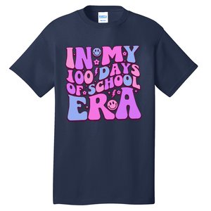 In My 100 Days Of School Era Retro Disco 100th Day Of School Tall T-Shirt