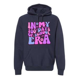 In My 100 Days Of School Era Retro Disco 100th Day Of School Premium Hoodie