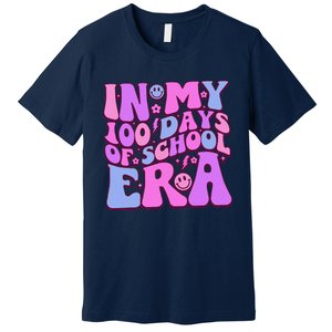 In My 100 Days Of School Era Retro Disco 100th Day Of School Premium T-Shirt