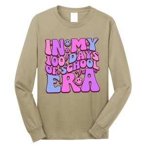 In My 100 Days Of School Era Retro Disco 100th Day Of School Long Sleeve Shirt