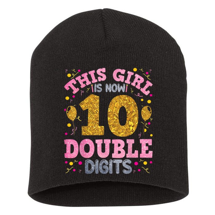 It's My 10th Birthday | This Girl Is Now 10 Years Old Short Acrylic Beanie