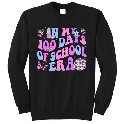 In My 100 Days Of School Era Retro Disco 100th Day Of School Sweatshirt