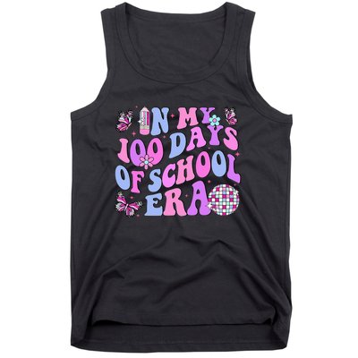 In My 100 Days Of School Era Retro Disco 100th Day Of School Tank Top