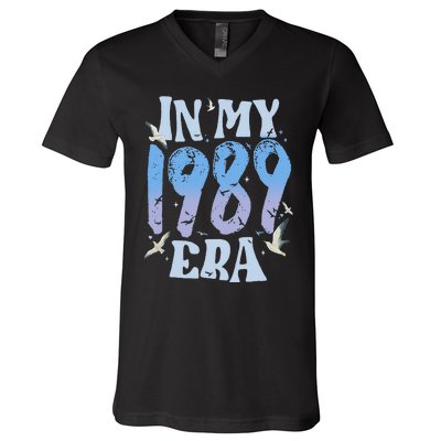 In My 1989 Era35 Year Old 35th Birthday V-Neck T-Shirt