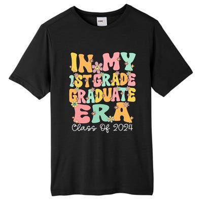 In My 1st Grade Graduate Era Groovy Last Day Of First Grade Gift Tall Fusion ChromaSoft Performance T-Shirt