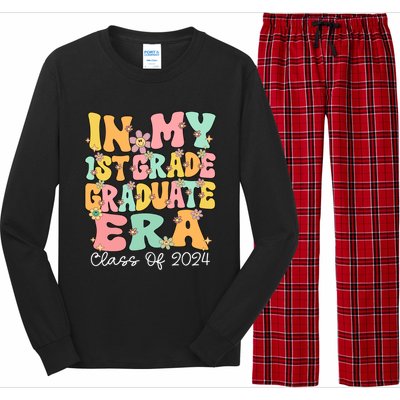 In My 1st Grade Graduate Era Groovy Last Day Of First Grade Gift Long Sleeve Pajama Set