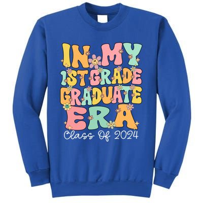 In My 1st Grade Graduate Era Groovy Last Day Of First Grade Gift Sweatshirt