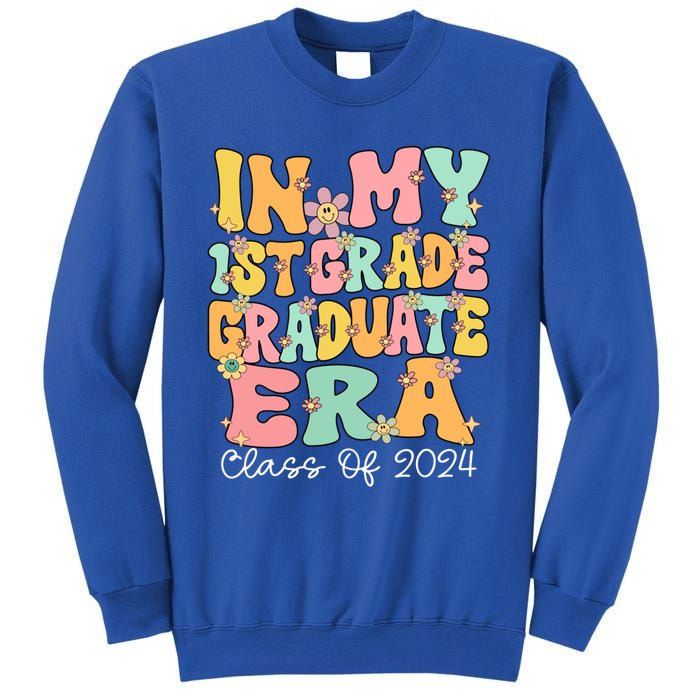 In My 1st Grade Graduate Era Groovy Last Day Of First Grade Gift Sweatshirt