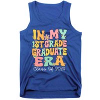 In My 1st Grade Graduate Era Groovy Last Day Of First Grade Gift Tank Top