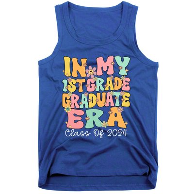 In My 1st Grade Graduate Era Groovy Last Day Of First Grade Gift Tank Top