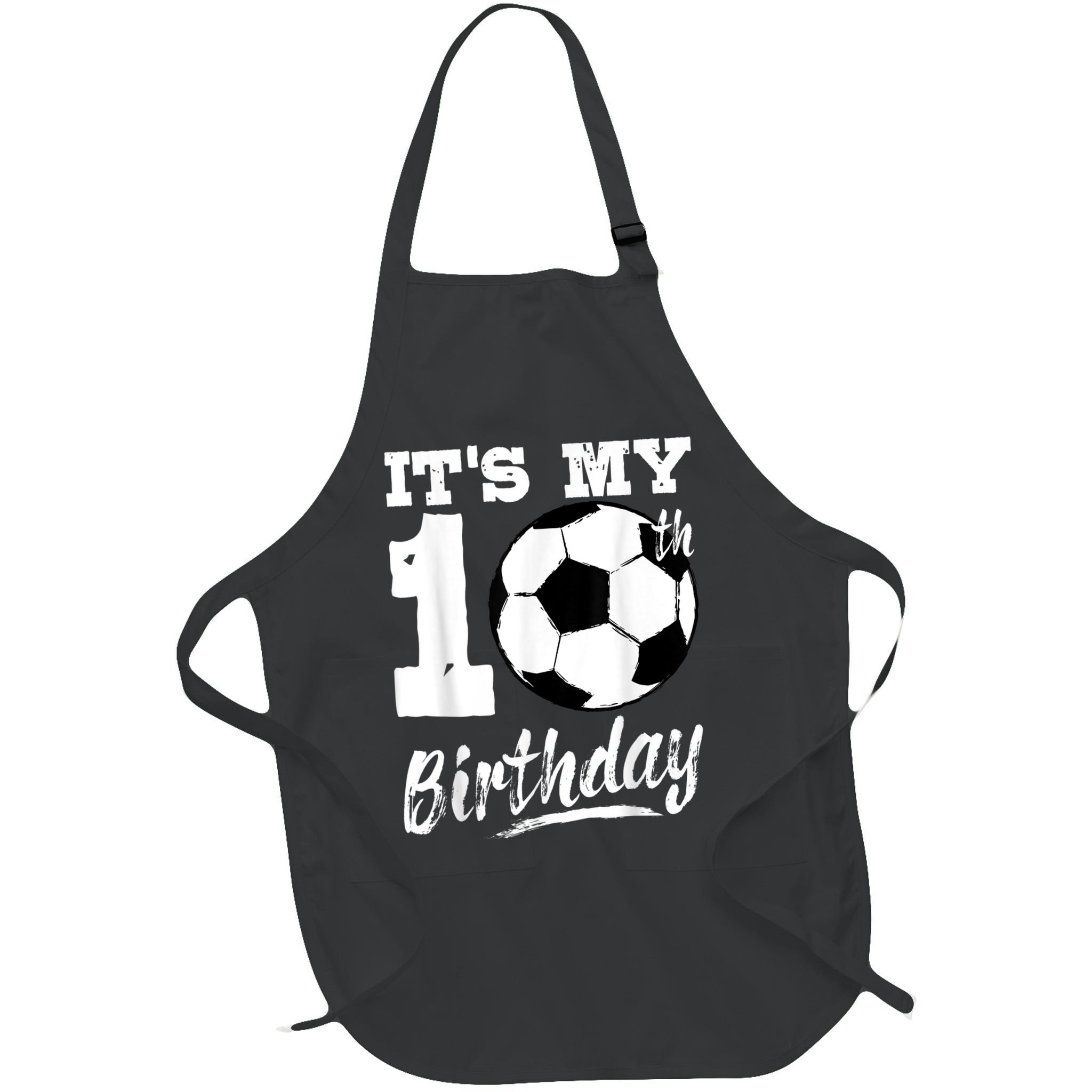 It's My 10th Birthday Soccer Player 10 Bday Party Team Apron
