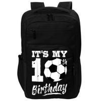 It's My 10th Birthday Soccer Player 10 Bday Party Team Impact Tech Backpack