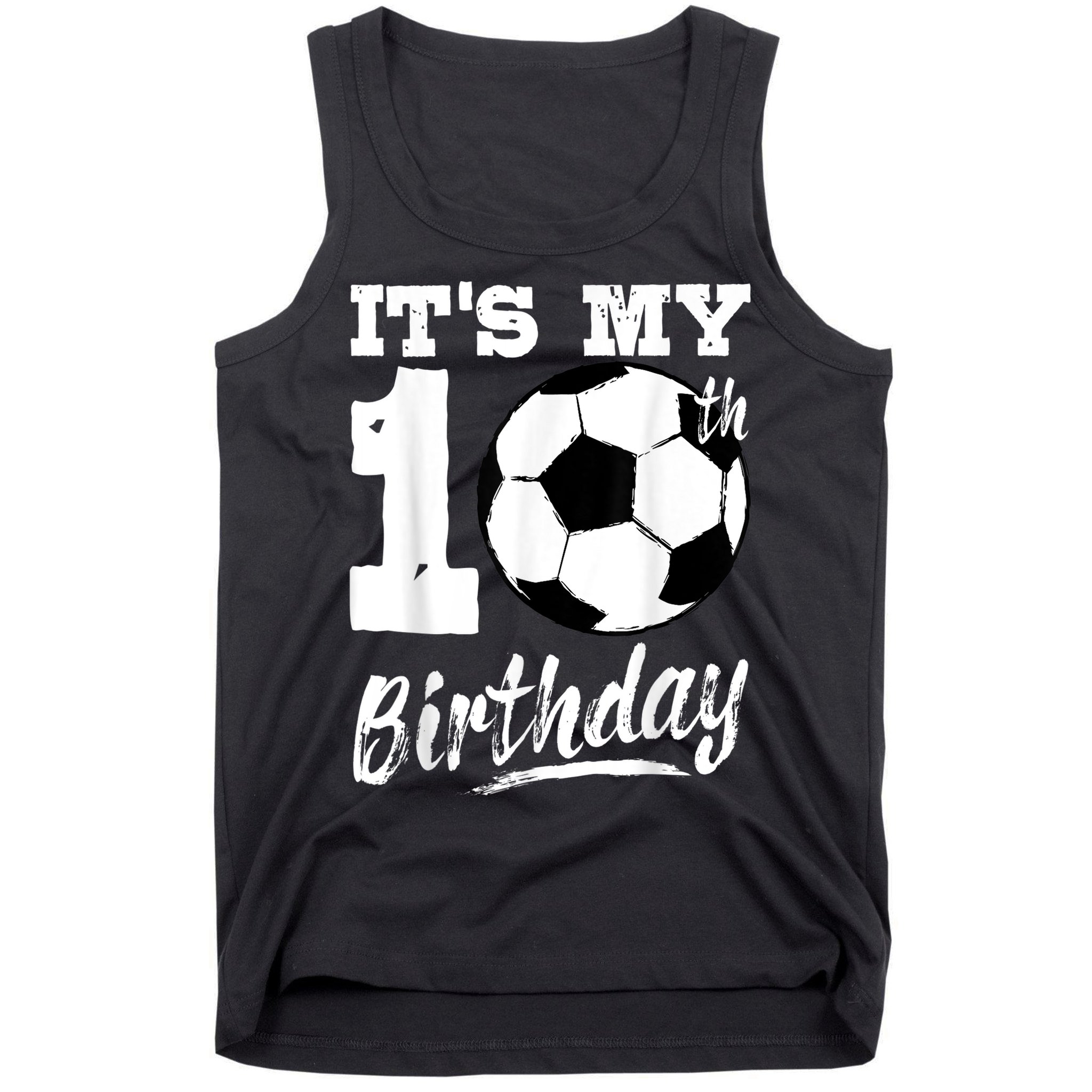 It's My 10th Birthday Soccer Player 10 Bday Party Team Tank Top