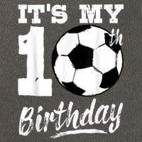 It's My 10th Birthday Soccer Player 10 Bday Party Team Cotton Canvas Backpack