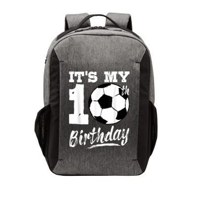 It's My 10th Birthday Soccer Player 10 Bday Party Team Vector Backpack