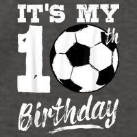 It's My 10th Birthday Soccer Player 10 Bday Party Team Vector Backpack