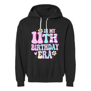 In My 11th Birthday Era Gifts Eleven Bday 11 Year Old Garment-Dyed Fleece Hoodie