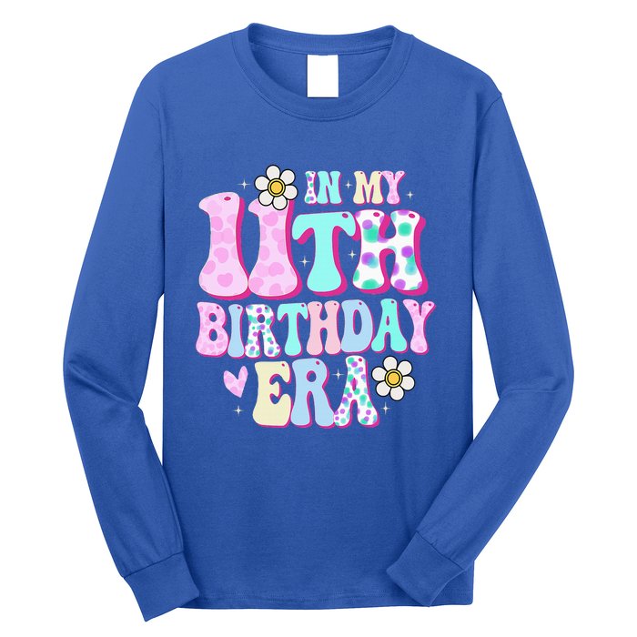 In My 11th Birthday Era Gifts Eleven Bday 11 Year Old Long Sleeve Shirt