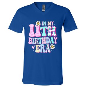 In My 11th Birthday Era Gifts Eleven Bday 11 Year Old V-Neck T-Shirt