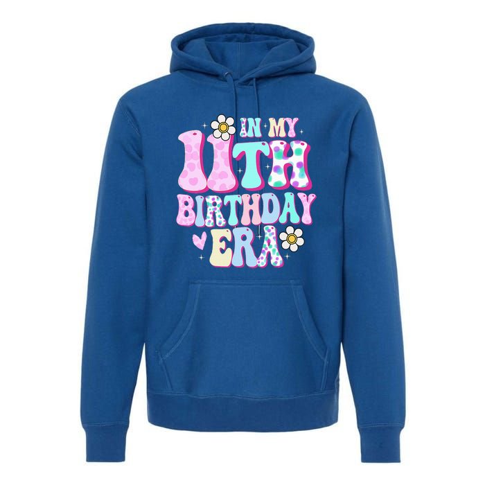 In My 11th Birthday Era Gifts Eleven Bday 11 Year Old Premium Hoodie