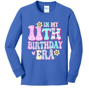 In My 11th Birthday Era Gifts Eleven Bday 11 Year Old Kids Long Sleeve Shirt