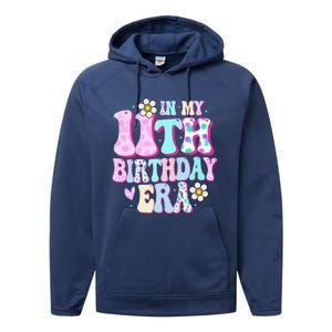 In My 11th Birthday Era Gifts Eleven Bday 11 Year Old Performance Fleece Hoodie