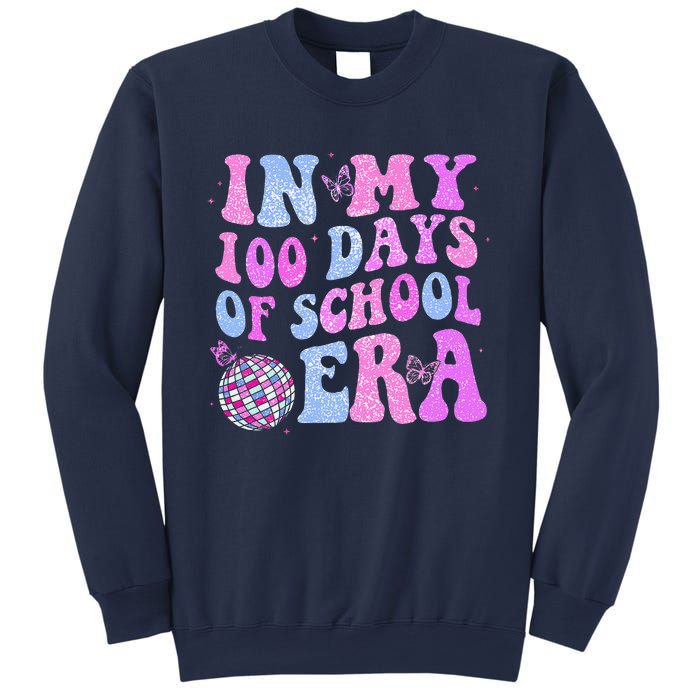 In My 100 Days Of School Era Retro Disco 100th Day Of School Sweatshirt